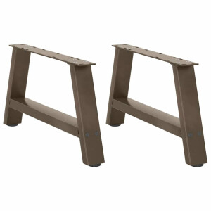 vidaXL Salontafelpoten 2 st A-vormig 70x(30-31) cm staal