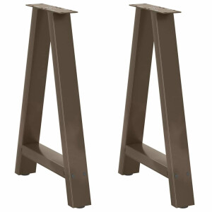 vidaXL Salontafelpoten 2 st A-vormig 50x(72-73) cm staal