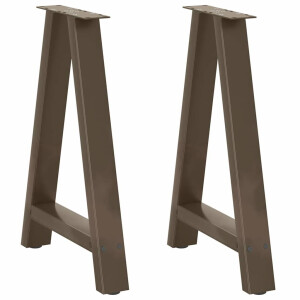 vidaXL Eettafelpoten 2 st A-vormig 60x(72-73) cm staal
