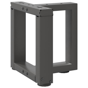 vidaXL Salontafelpoten 2 st T-vormig 30x25x(30-31) cm staal antraciet