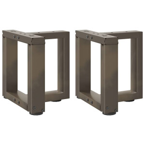 vidaXL Salontafelpoten 2 st T-vormig 30x25x(30-31) cm staal naturel