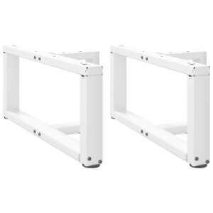 vidaXL Salontafelpoten 2 st T-vormig 70x25x(30-31) cm staal wit