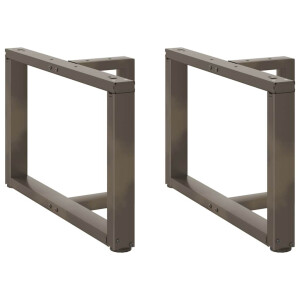 vidaXL Salontafelpoten 2 st T-vormig 60x25x(42-43) cm staal naturel