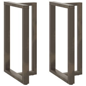 vidaXL Bartafelpoten 2 st T-vormig 60x35x(100-101) cm staal naturel