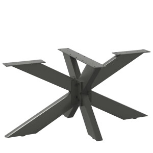 vidaXL Salontafelpoot spider vorm 98x58x(42-43) cm staal antraciet