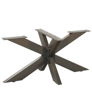 vidaXL Salontafelpoot spider vorm 98x58x(42-43) cm staal naturel