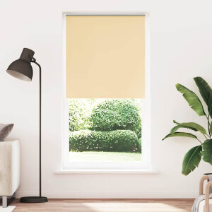 vidaXL Rolgordijn verduisterend 105x210 cm stofbreedte 100,7 cm beige