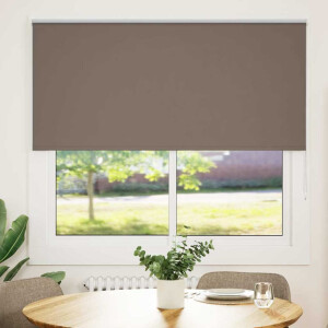 vidaXL Rolgordijn verduisterend koffie 150x130 cm stofbreedte 146,6 cm