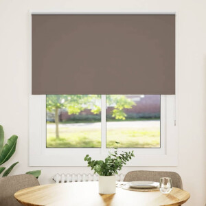 vidaXL Rolgordijn verduisterend koffie 130x150 cm stofbreedte 126,6 cm