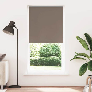 vidaXL Rolgordijn verduisterend koffie 110x210 cm stofbreedte 105,7 cm