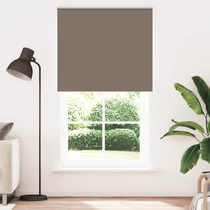 vidaXL Rolgordijn verduisterend koffie 125x210 cm stofbreedte 121,6 cm