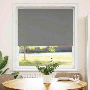 vidaXL Rolgordijn verduisterend 105x150 cm stofbreedte 100,7 cm grijs