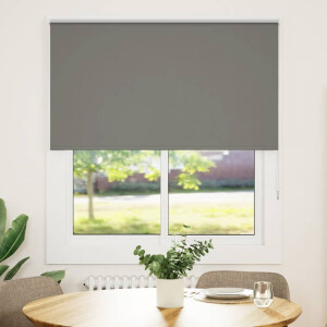 vidaXL Rolgordijn verduisterend 130x150 cm stofbreedte 126,6 cm grijs