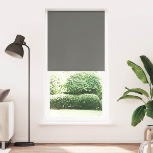 vidaXL Rolgordijn verduisterend 110x230 cm stofbreedte 105,7 cm grijs