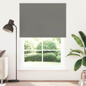 vidaXL Rolgordijn verduisterend 155x230 cm stofbreedte 151,6 cm grijs