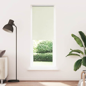 vidaXL Rolgordijn verduisterend gebroken wit 85x230 cm stofbreedte