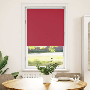 vidaXL Rolgordijn verduisterend 70x130 cm stofbreedte 65,7 cm rood