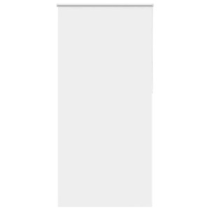 vidaXL Rolgordijn verduisterend 115x210 cm stofbreedte 110,7 cm wit