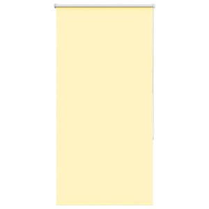 vidaXL Rolgordijn verduisterend 85x130 cm stofbreedte 80,7cm geel