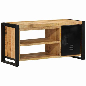 vidaXL Schoenenbank Bruin 100 x 40 x 50 cm Massief mangohout