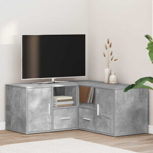 vidaXL Hoekkast 160x40x45 cm bewerkt hout betongrijs