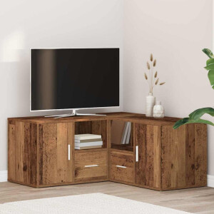 vidaXL Hoekkast 160x40x45 cm bewerkt hout oud hout