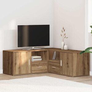 vidaXL Hoekkast 200x40x45 cm bewerkt hout artisanaal eikenkleurig