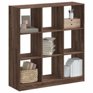 vidaXL Boekenkast 102x32x108 cm bewerkt hout bruin eikenkleurig