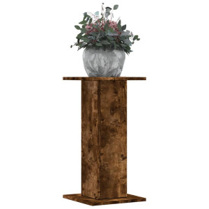 vidaXL Plantenstandaards 2 st 30x30x60 cm bewerkt hout gerookt eiken