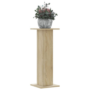 vidaXL Plantenstandaards 2 st 30x30x80 cm bewerkt hout sonoma eiken