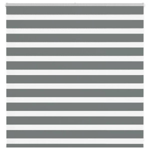 vidaXL Zebra rolgordijn 150x100 cm stofbreedte 145,9 cm donkergrijs