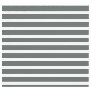 vidaXL Zebra rolgordijn 155x100 cm stofbreedte 150,9 cm donkergrijs