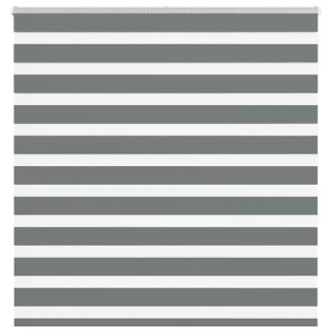 vidaXL Zebra rolgordijn 140x150 cm stofbreedte 135,9 cm donkergrijs