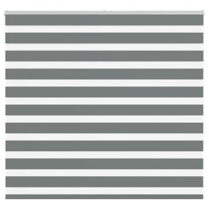 vidaXL Zebra rolgordijn 155x150 cm stofbreedte 150,9 cm donkergrijs