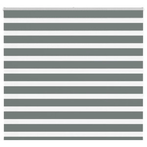 vidaXL Zebra rolgordijn 165x150 cm stofbreedte 160,9 cm donkergrijs