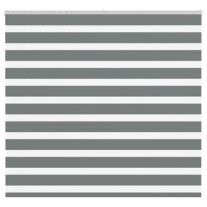 vidaXL Zebra rolgordijn 165x150 cm stofbreedte 160,9 cm donkergrijs