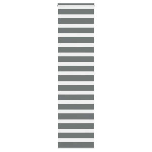 vidaXL Zebra rolgordijn 55x200 cm stofbreedte 50,9 cm donkergrijs