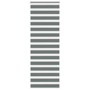 vidaXL Zebra rolgordijn 75x200 cm stofbreedte 70,9 cm donkergrijs