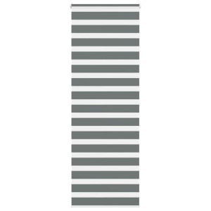 vidaXL Zebra rolgordijn 80x200 cm stofbreedte 75,9 cm donkergrijs