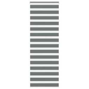 vidaXL Zebra rolgordijn 80x200 cm stofbreedte 75,9 cm donkergrijs