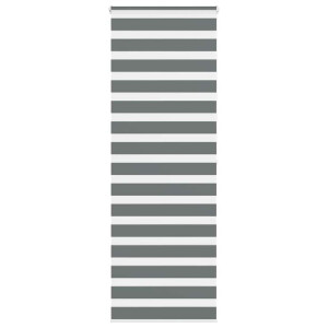 vidaXL Zebra rolgordijn 90x200 cm stofbreedte 85,9 cm donkergrijs