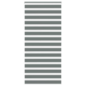 vidaXL Zebra rolgordijn 95x200 cm stofbreedte 90,9 cm donkergrijs