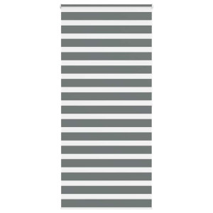 vidaXL Zebra rolgordijn 100x200 cm stofbreedte 95,9 cm donkergrijs