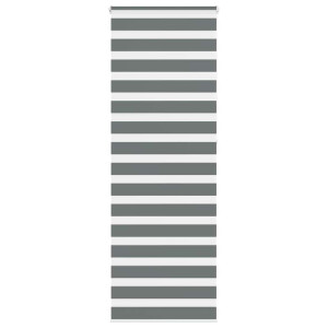 vidaXL Zebra rolgordijn 75x230 cm stofbreedte 70,9 cm donkergrijs