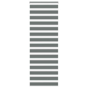 vidaXL Zebra rolgordijn 80x230 cm stofbreedte 75,9 cm donkergrijs