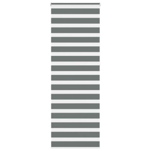 vidaXL Zebra rolgordijn 90x230 cm stofbreedte 85,9 cm donkergrijs