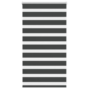 vidaXL Zebra rolgordijn 80x100 cm stofbreedte 75,9 cm zwart