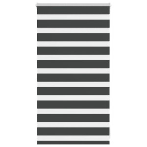 vidaXL Zebra rolgordijn 80x100 cm stofbreedte 75,9 cm zwart