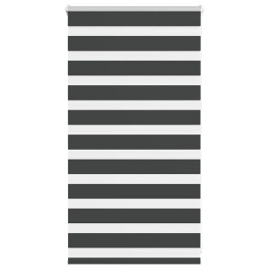 vidaXL Zebra rolgordijn 85x100 cm stofbreedte 80,9 cm zwart