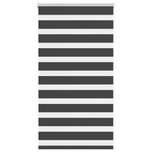 vidaXL Zebra rolgordijn 90x100 cm stofbreedte 85,9 cm zwart